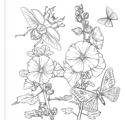 Goth Garden Artist's Coloring Book