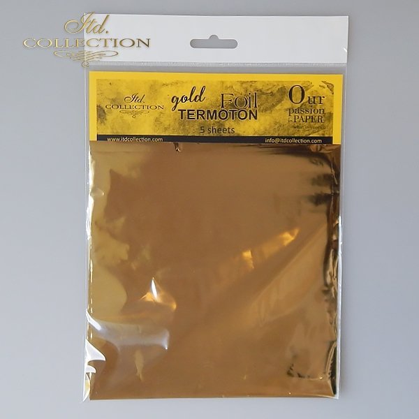 Termoton Metallic Foil Pack of 5 - Gold