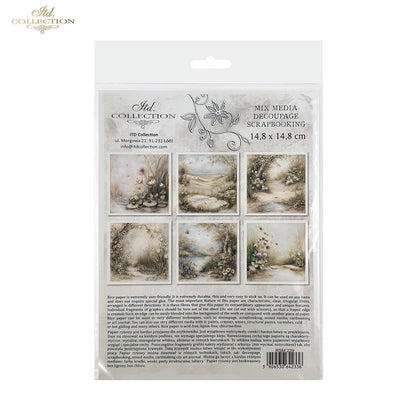 Decoupage Rice Paper Mini Set - Spring Scenes Too