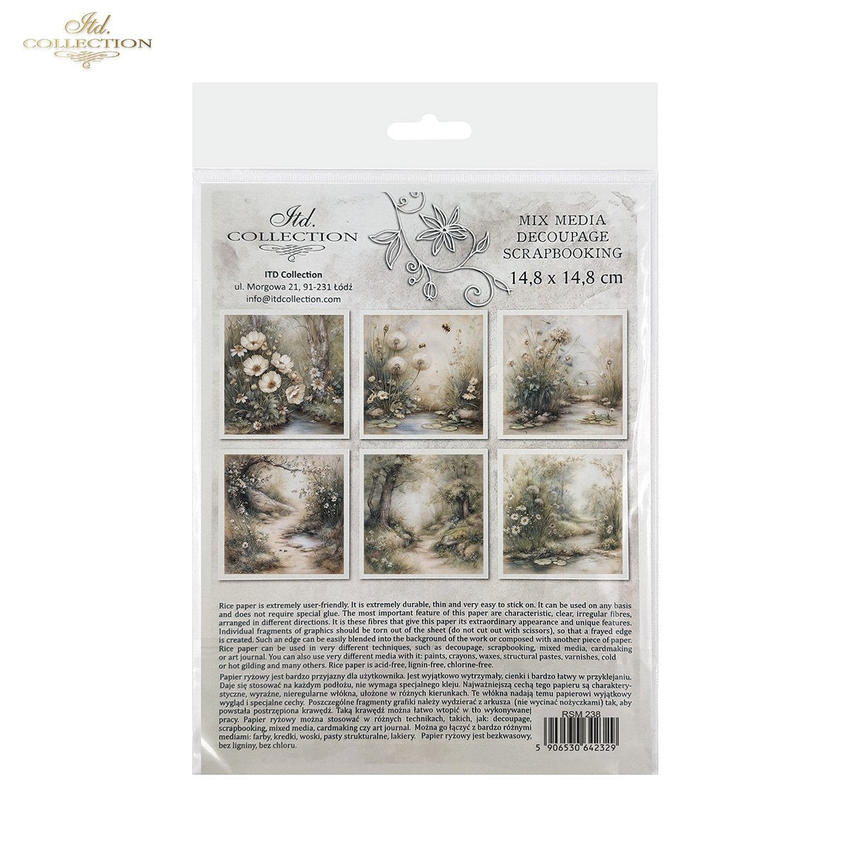 Decoupage Rice Paper Mini Set - Spring Scenes
