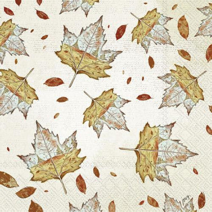 Decoupage Napkins 6.5"- Autumn Leaf Scene