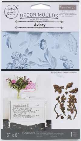 Redesign with Prima Décor Mould 5" x 8" - Aviary