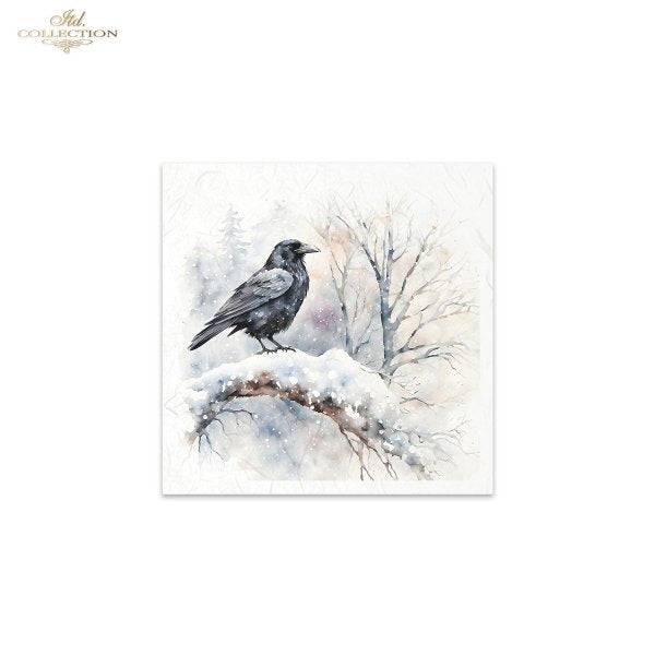 ITD Collection Mini Rice Paper Set - Winter Birds III