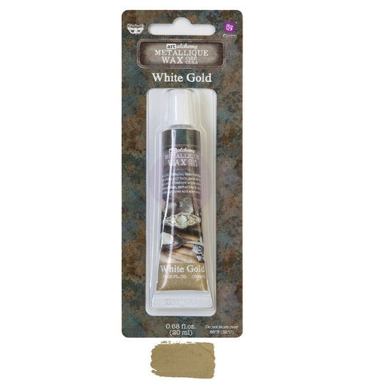 Finnabair Art Alchemy Metallique Wax - White Gold