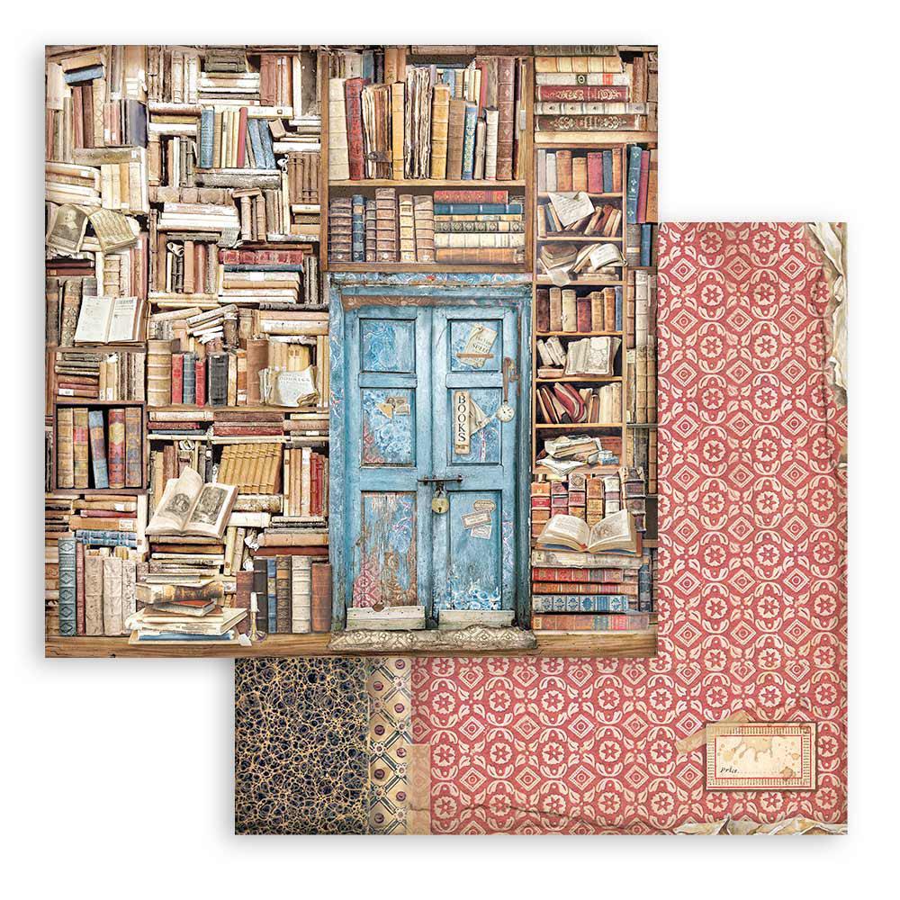 Stamperia 12" Scrapbook Paper Pad - Vintage Library