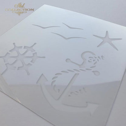 6" Transparent Stencil - Anchor