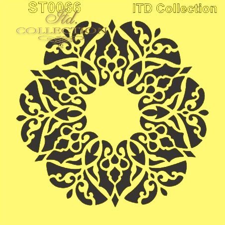 6" Transparent Stencil - Decor