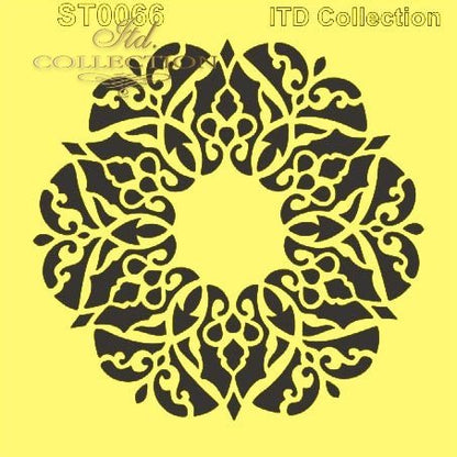6" Transparent Stencil - Decor