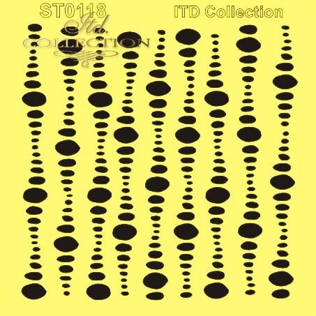 6" Transparent Stencil - Dots