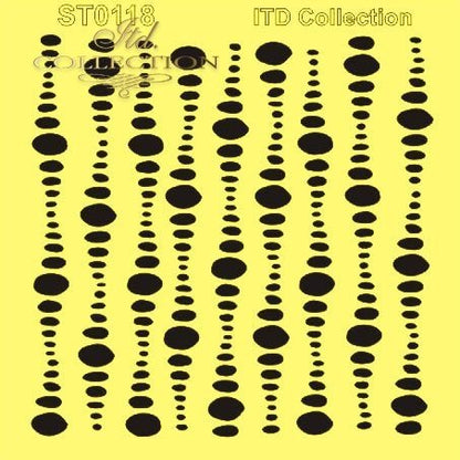 6" Transparent Stencil - Dots