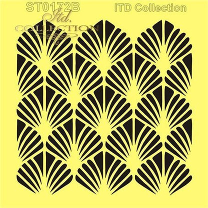 6" Transparent Stencil - Fans