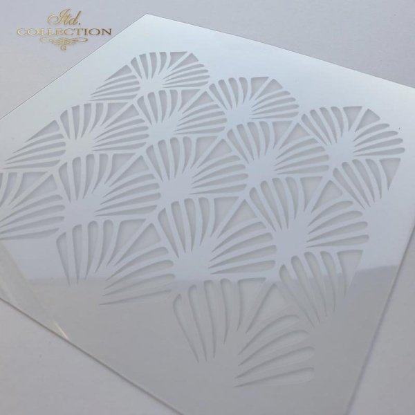 6" Transparent Stencil - Fans