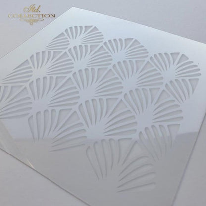 6" Transparent Stencil - Fans