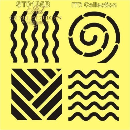 6" Transparent Stencil - Four Elements