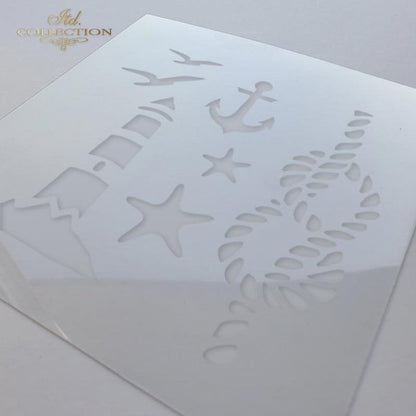 6" Transparent Stencil - Lighthouse