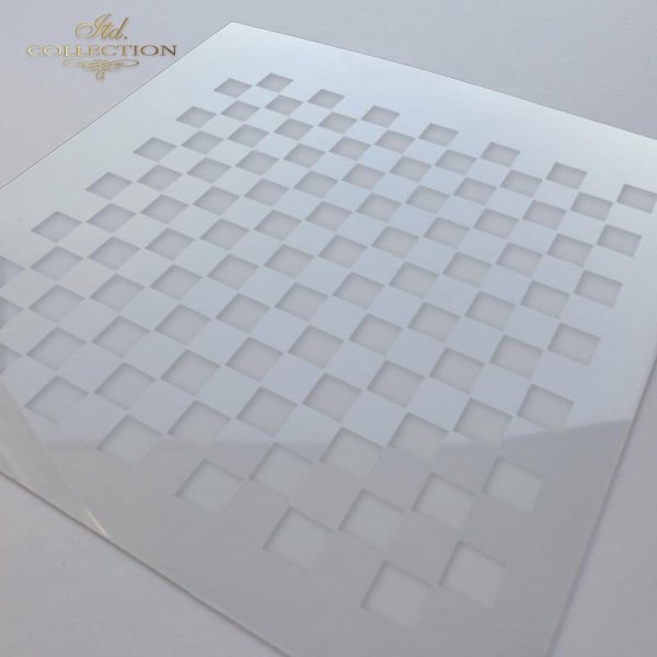 6" Transparent Stencil - Squares