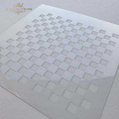 6" Transparent Stencil - Squares