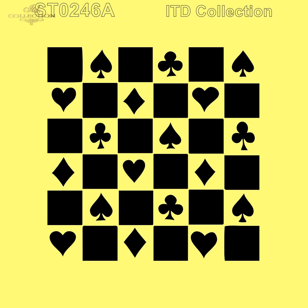 6" Transparent Stencil - Suits