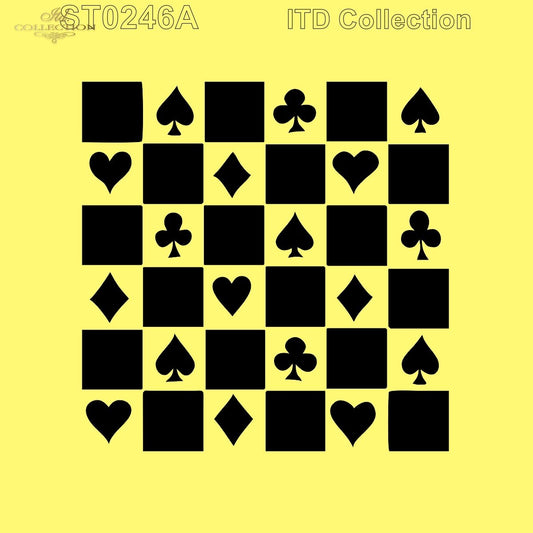 6" Transparent Stencil - Suits