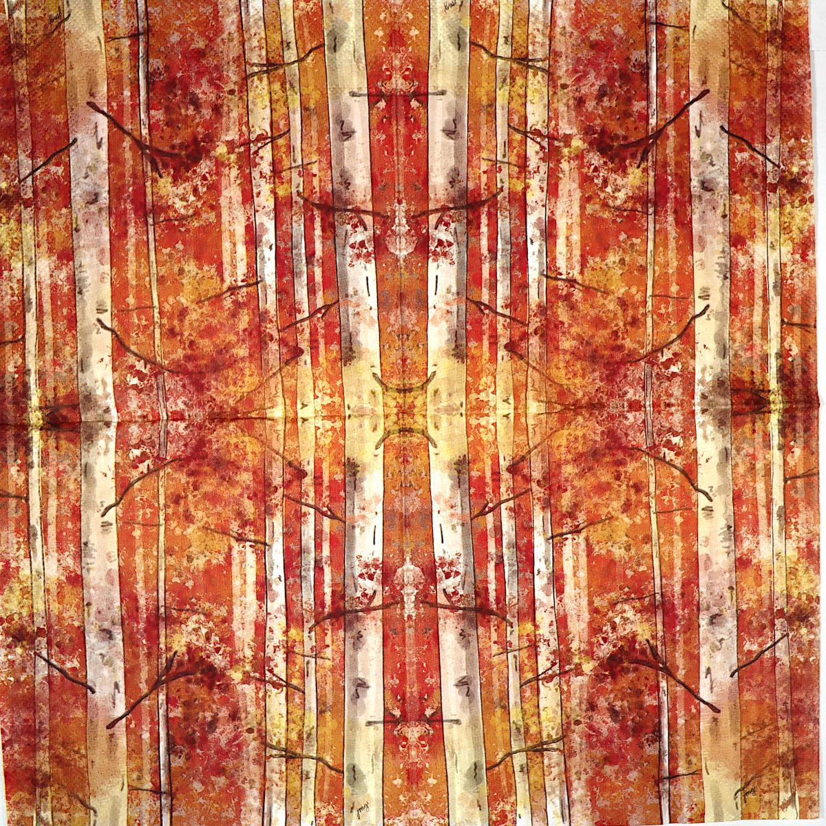 Decoupage Napkins 6.5"- Autumn Birch