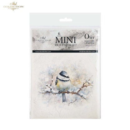 ITD Collection Mini Rice Paper Set - Winter Birds II