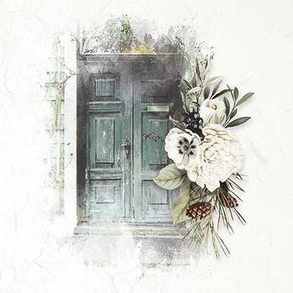 ITD Collection Mini Rice Paper Set - Doors with Flowers