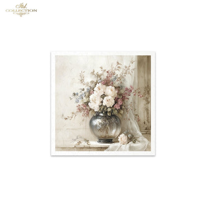 Decoupage Rice Paper Mini Set - Vintage Bouquets