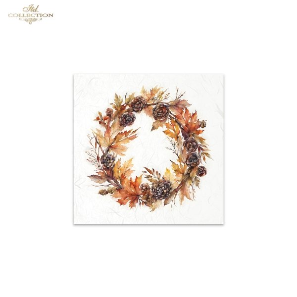 ITD Collection Mini Rice Paper Set - Autumn Wreaths