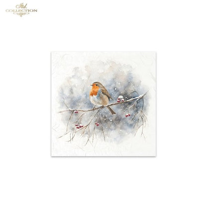 ITD Collection Mini Rice Paper Set - Winter Birds IIII