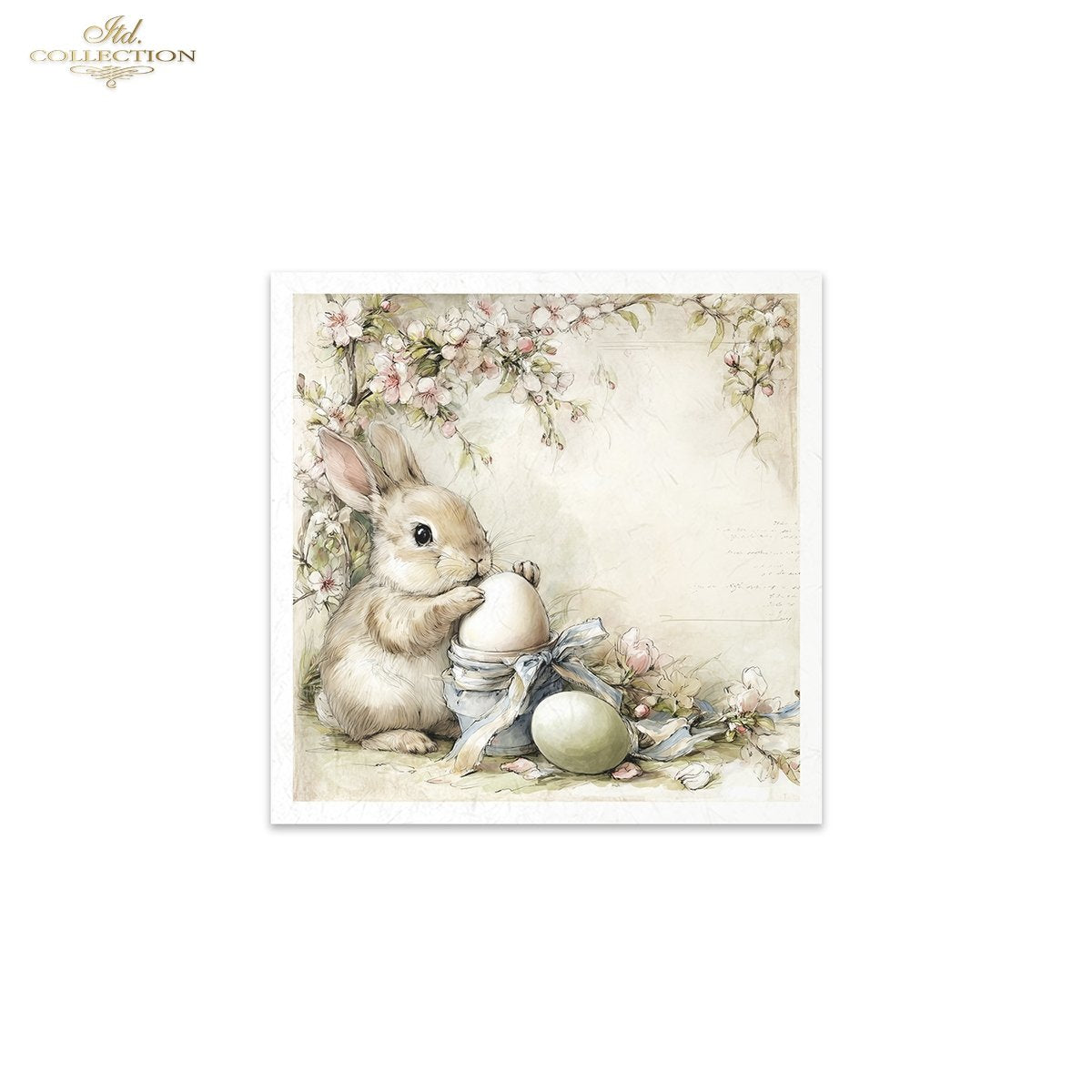 Decoupage Rice Paper Mini Set - Cute Bunnies