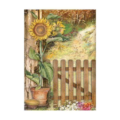 Stamperia Rice Paper A6 Value Pack- Sunflower Art