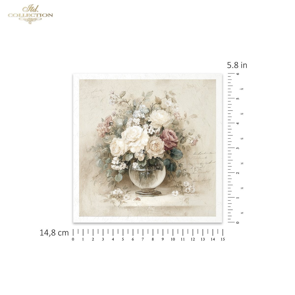 Decoupage Rice Paper Mini Set - Vintage Bouquets