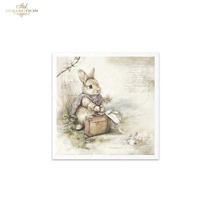Decoupage Rice Paper Mini Set - Bunnies