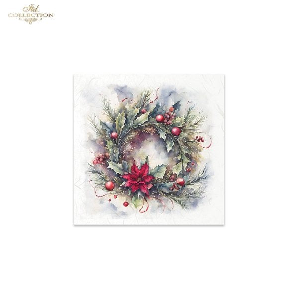 ITD Mini Collection Rice Paper Set - Winter Wreaths