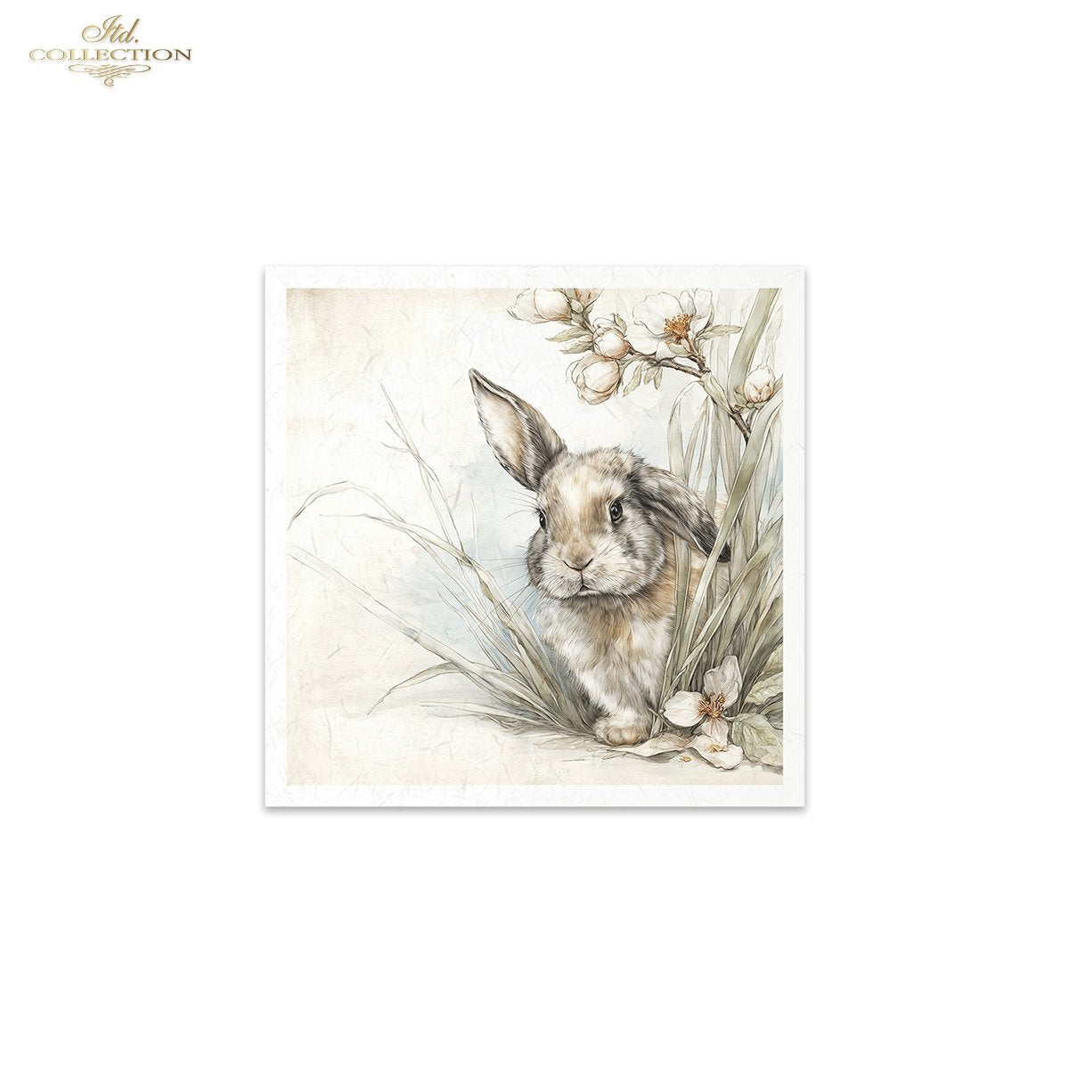 Decoupage Rice Paper Mini Set - Spring Bunnies