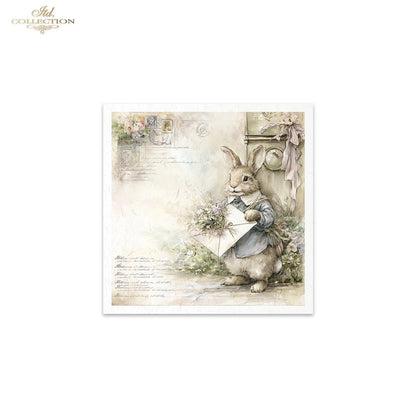 Decoupage Rice Paper Mini Set - Bunnies