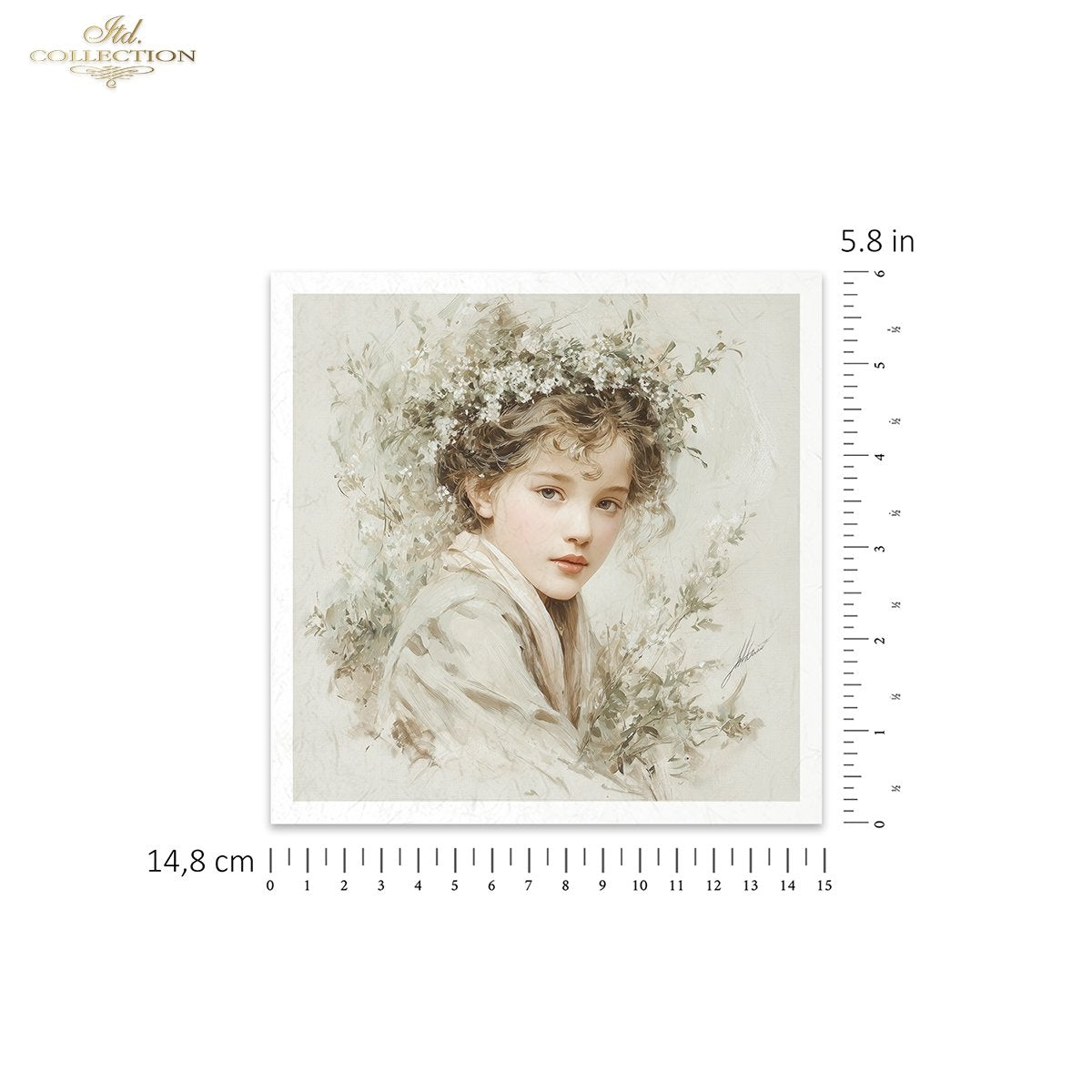 Decoupage Rice Paper Mini Set - Flower Girls