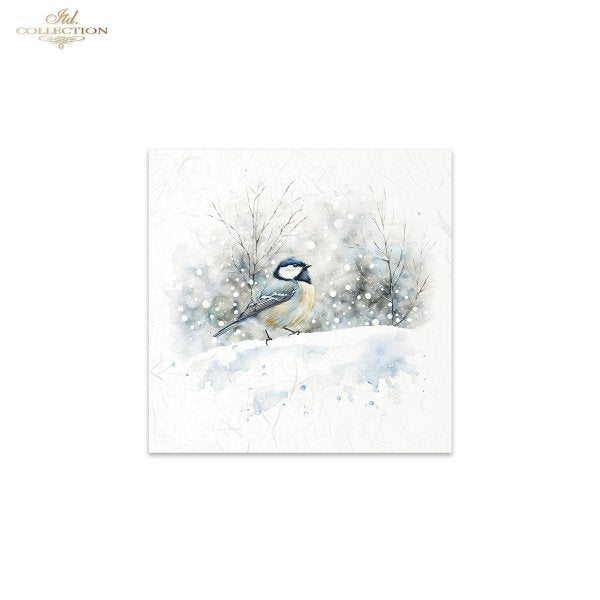 ITD Collection Mini Rice Paper Set - Winter Birds II