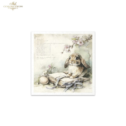 Decoupage Rice Paper Mini Set - Cute Bunnies