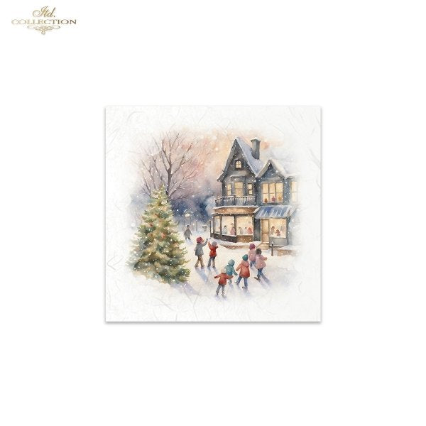 ITD Mini Collection Rice Paper Set - Winter Views, Children