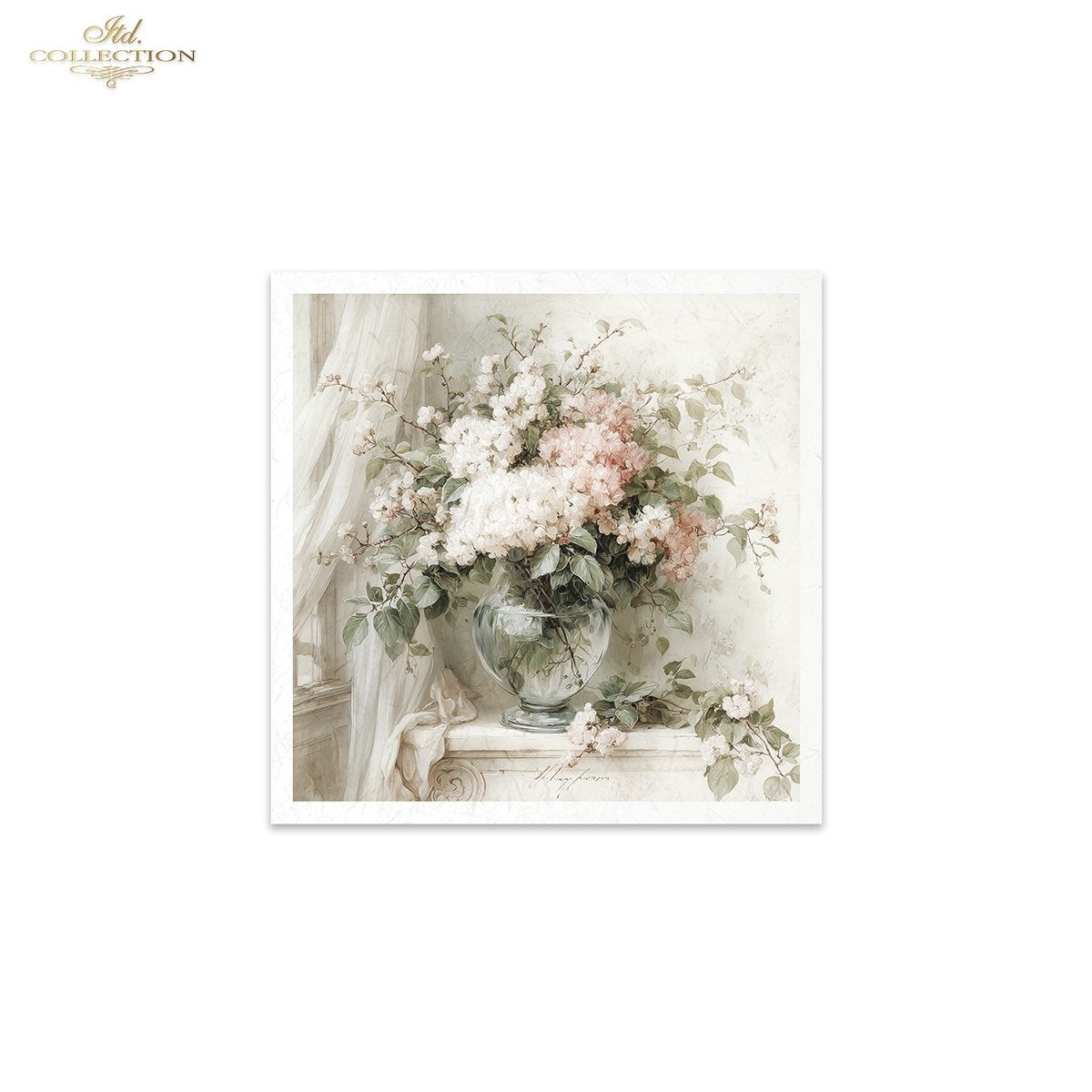 Decoupage Rice Paper Mini Set - Vintage Bouquets