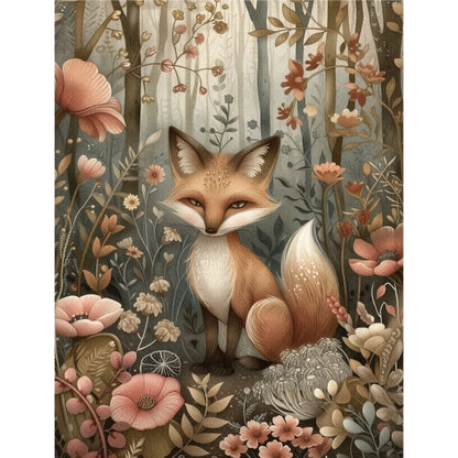 Decoupage Rice Paper Set of 6 - Cute Forest Animals