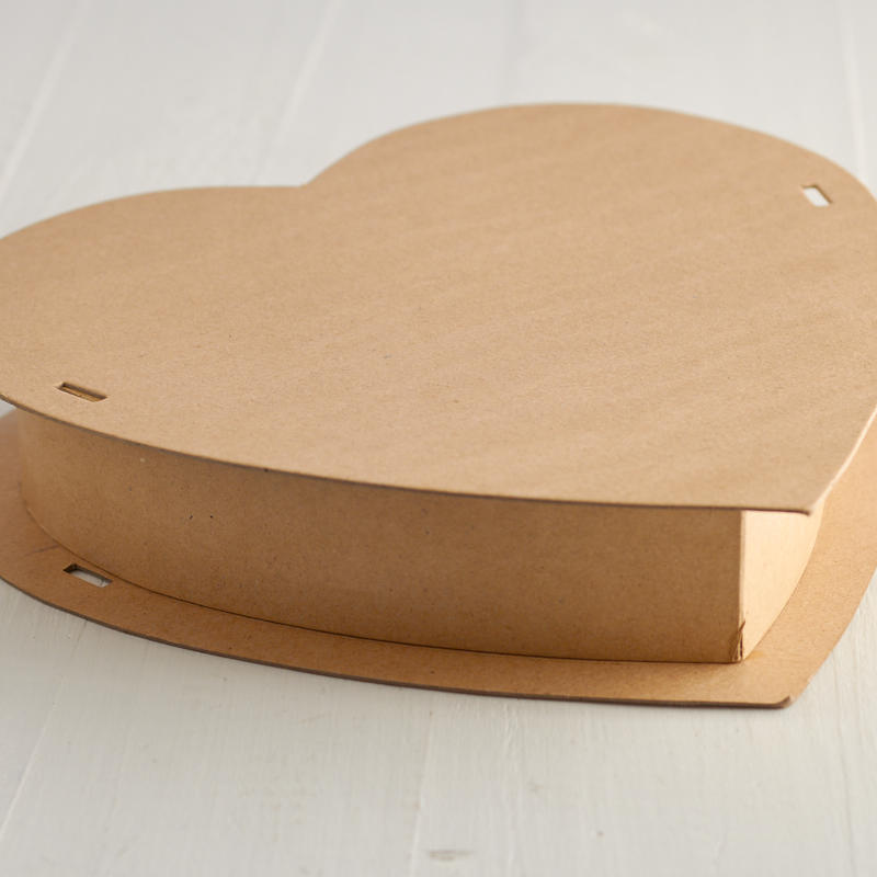 Valentine Heart Shape Paper Mache Candy Box - 12" X 12"