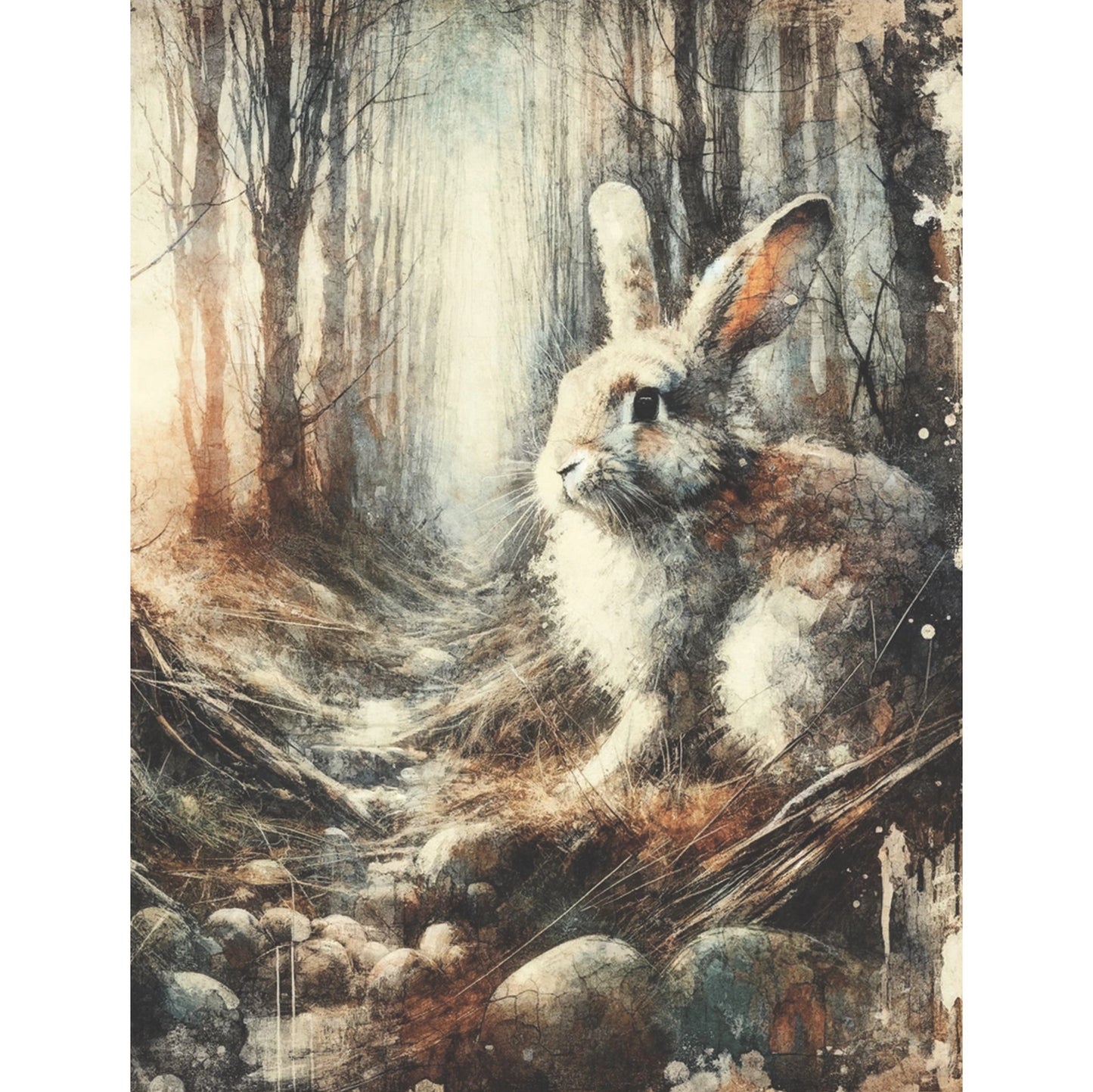 Decoupage Rice Paper Set of 6 - Forest Animals