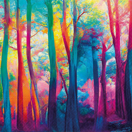 Decoupage Napkins 6.5" - Colorful Magic Forest