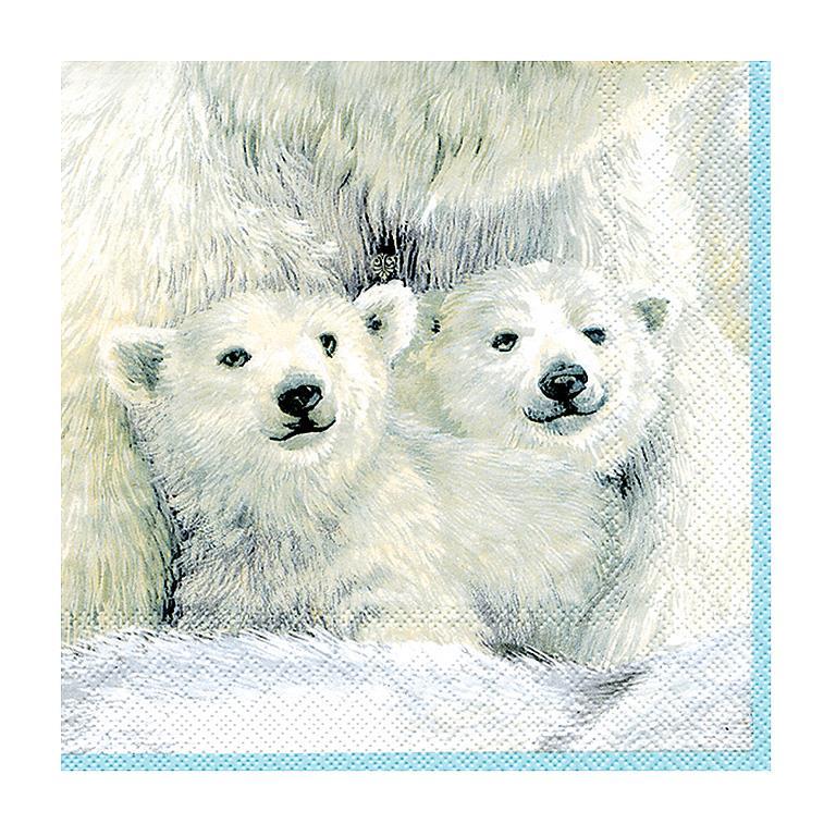 Decoupage Napkins 5" - Polar Bear