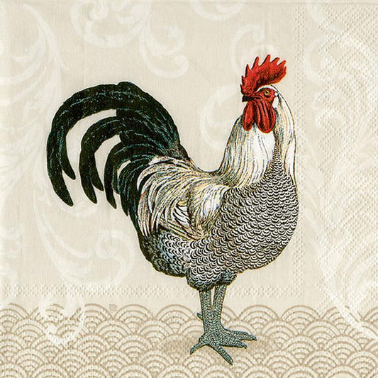 Decoupage Napkins 6.5" - Mr. Rooster