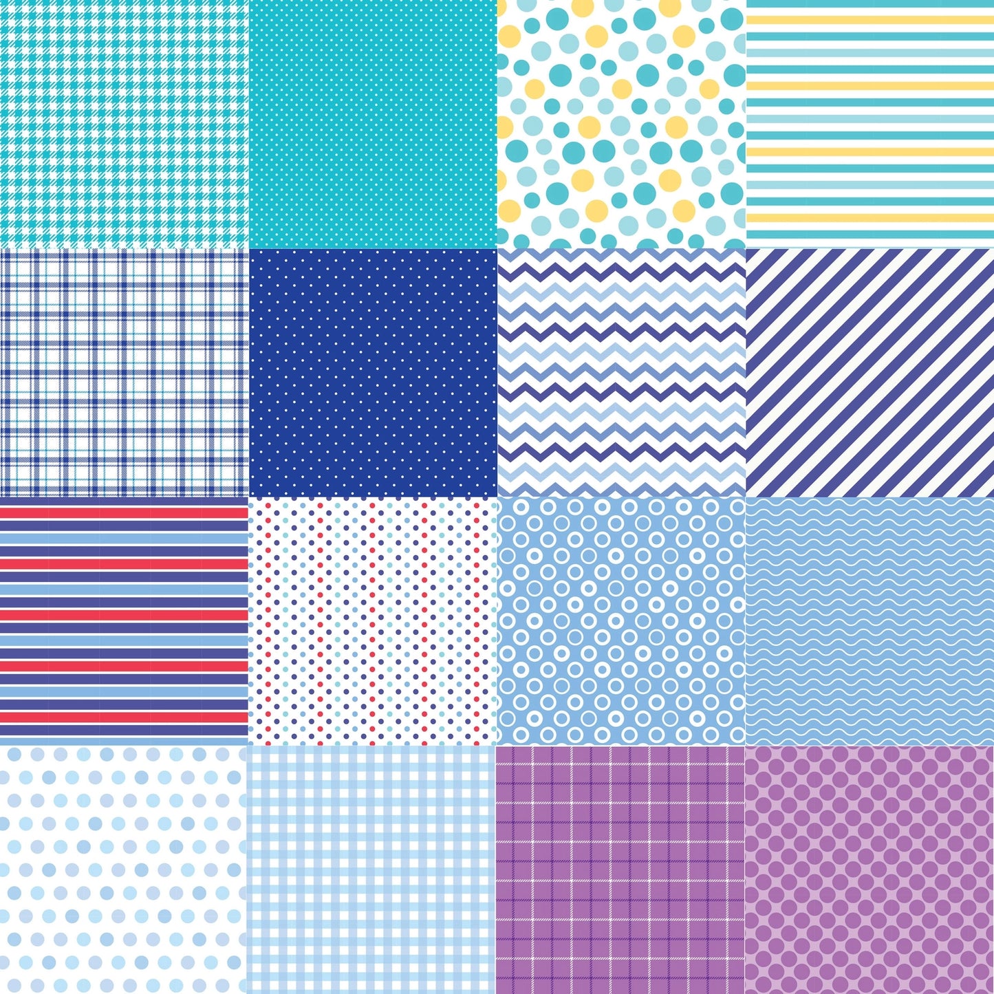 Stripes, Dots, and Plaids Patterned Paper Pack