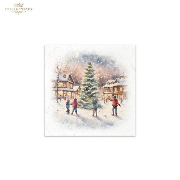 ITD Mini Collection Rice Paper Set - Winter Views, Children