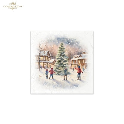 ITD Mini Collection Rice Paper Set - Winter Views, Children